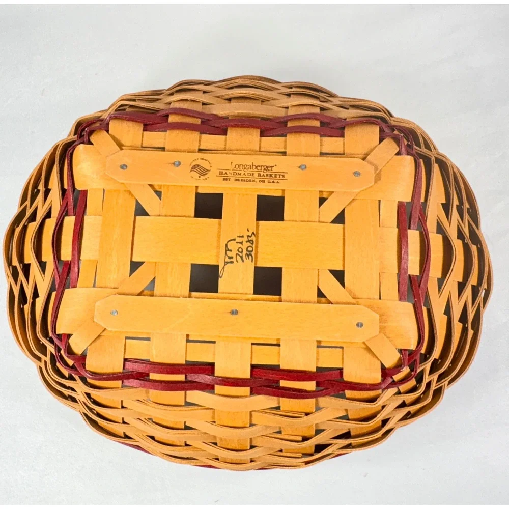 Longaberger Holly Berry 2011 Christmas Collection‎ Basket Lid Protector Red